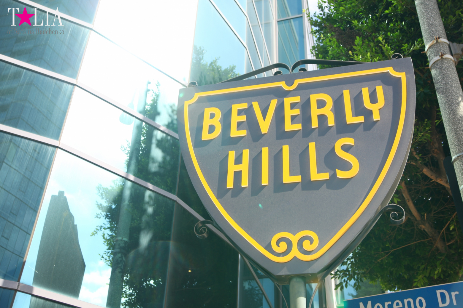 Беверли Хиллз. Знак, Улица Родео Драйв (Лос Анджелес, США)