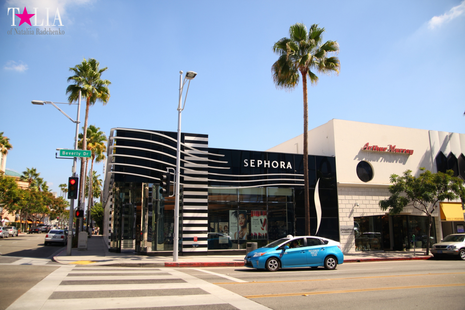 Беверли Хиллз. Знак, Улица Родео Драйв (Лос Анджелес, США)