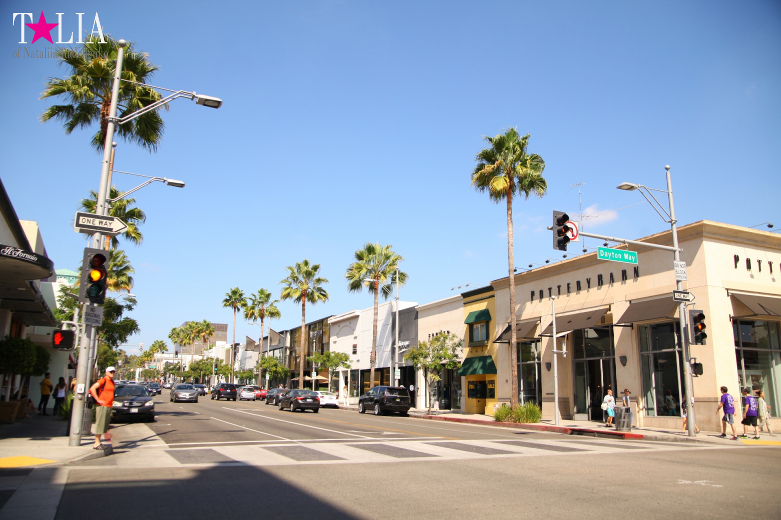 Беверли Хиллз. Знак, Улица Родео Драйв (Лос Анджелес, США)