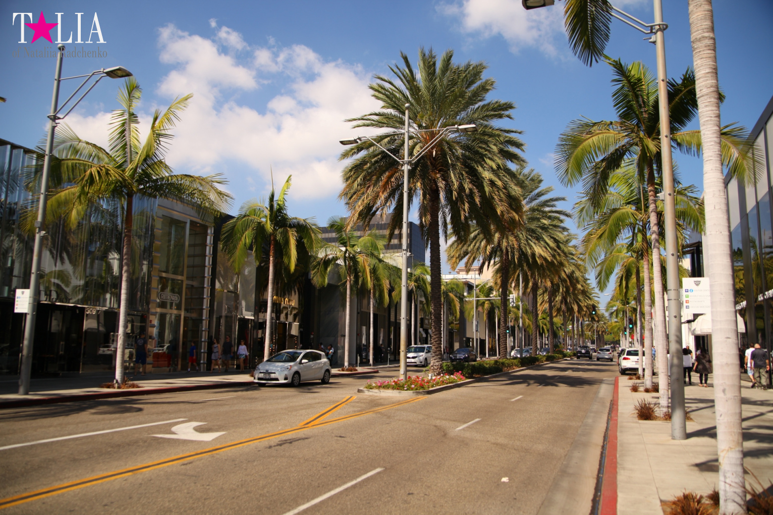 Беверли Хиллз. Знак, Улица Родео Драйв (Лос Анджелес, США)