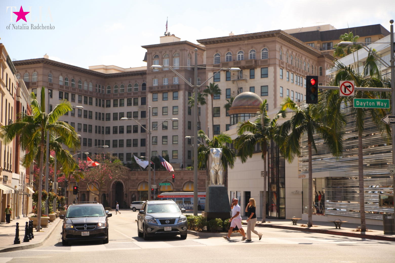 Беверли Хиллз. Знак, Улица Родео Драйв (Лос Анджелес, США)