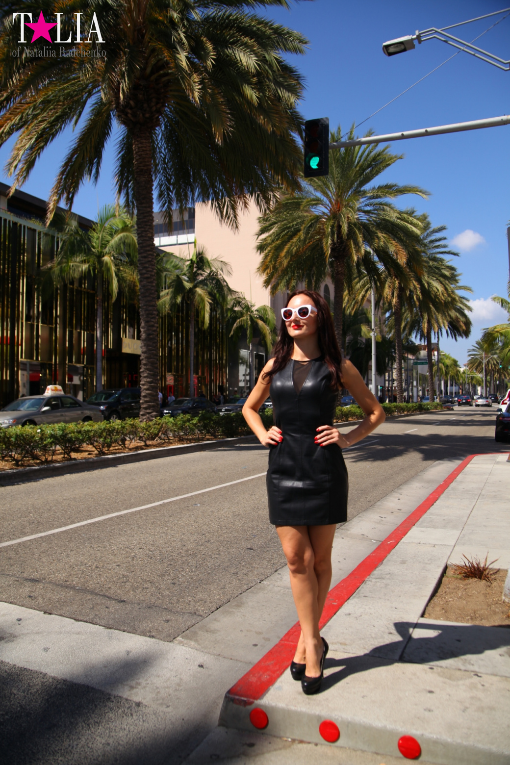 Родео-Драйв в Беверли Хиллз. Лос-Анджелес, Калифорния, США