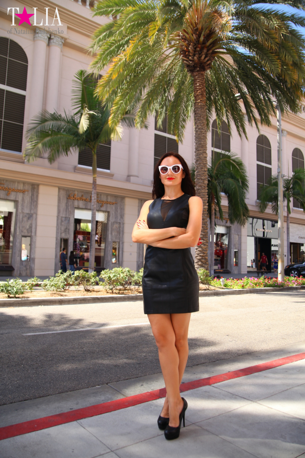 Родео-Драйв в Беверли Хиллз. Лос-Анджелес, Калифорния, США