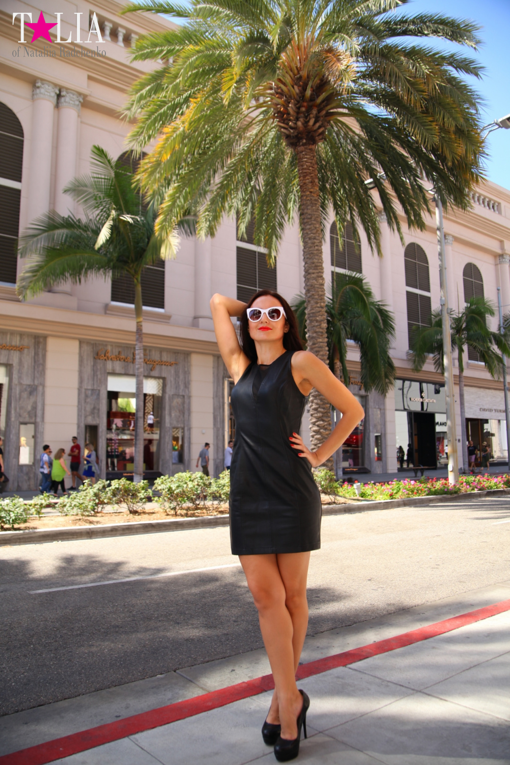 Родео-Драйв в Беверли Хиллз. Лос-Анджелес, Калифорния, США