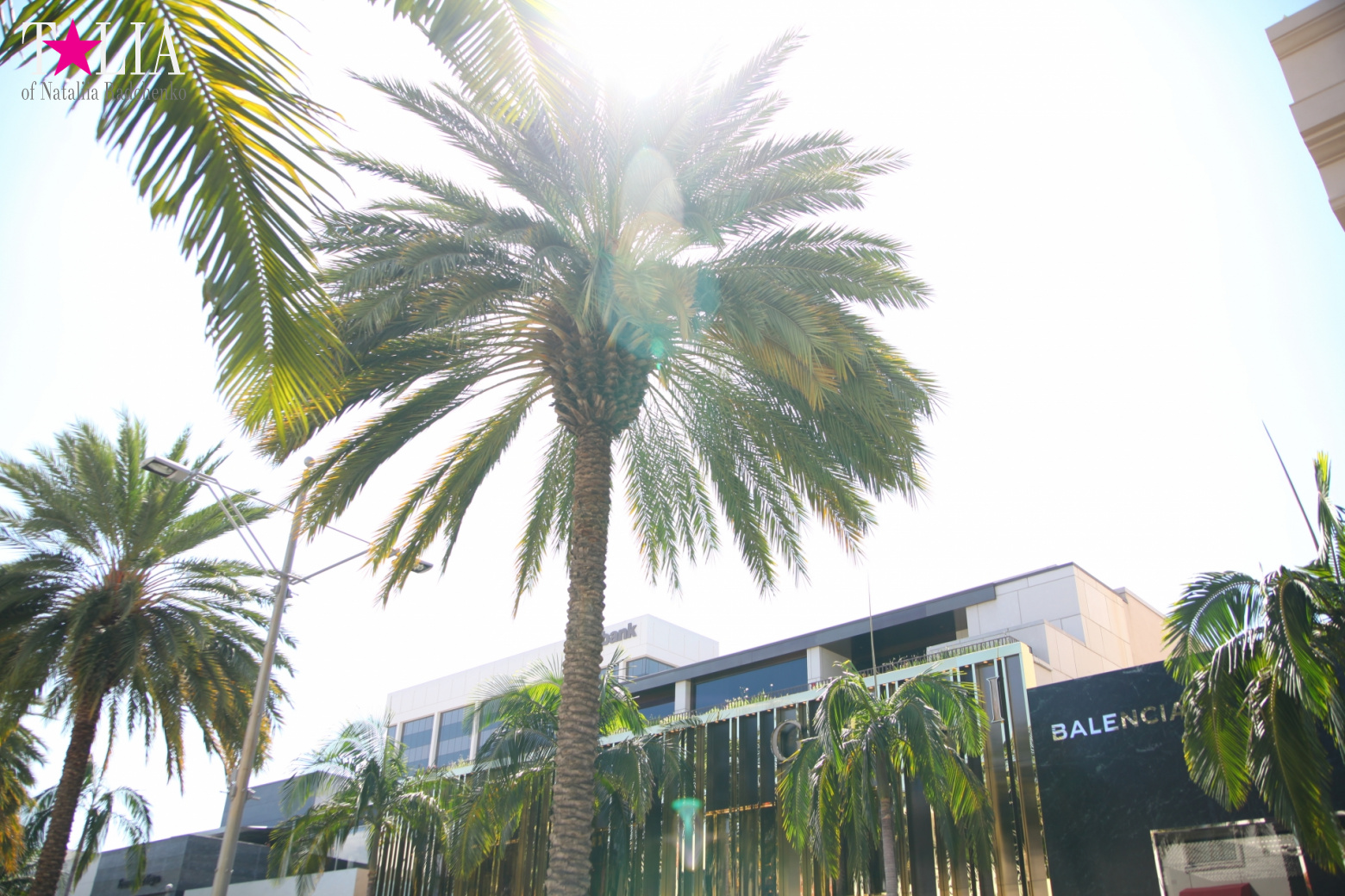 Родео-Драйв в Беверли Хиллз. Лос-Анджелес, Калифорния, США