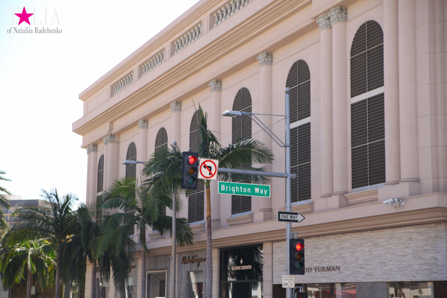 Родео-Драйв в Беверли Хиллз. Лос-Анджелес, Калифорния, США