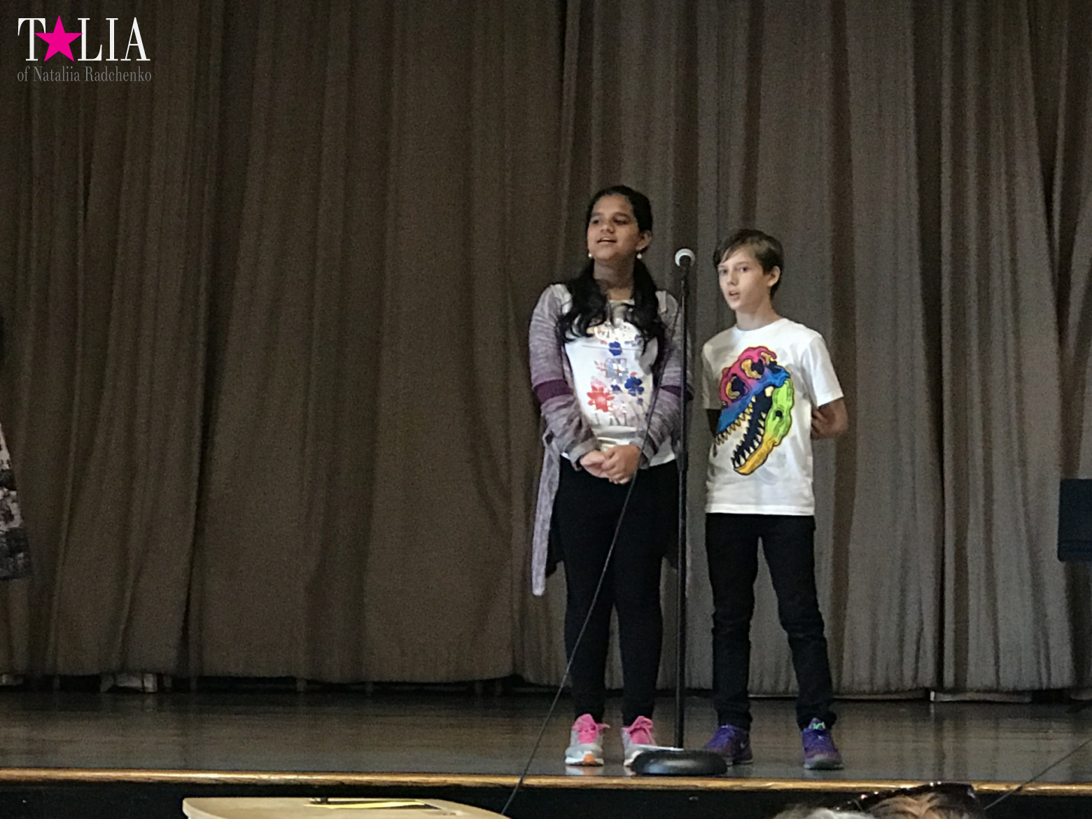 Performance at the American school "Let's sing!", PS / IS 104, Bay Ridge, Brooklyn, New York