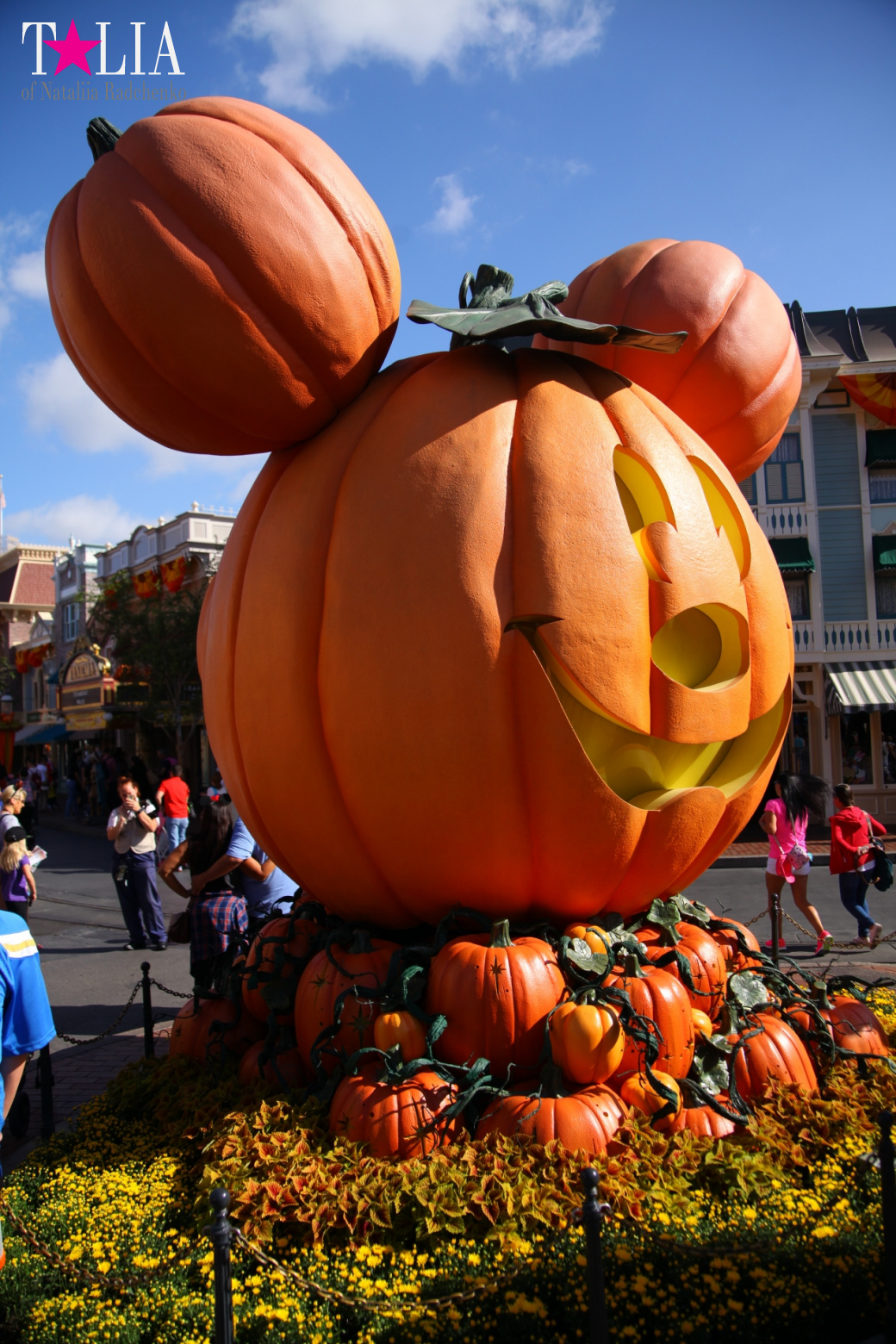 How to celebrate Halloween at the American Disneyland - decoration of the park  for Halloween