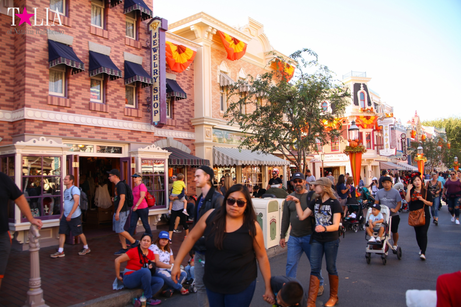 How to celebrate Halloween at the American Disneyland - decoration of the park  for Halloween