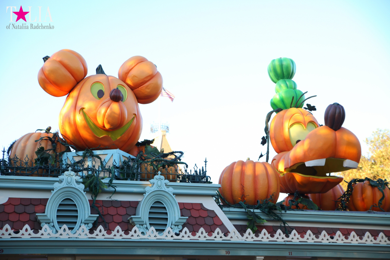 How to celebrate Halloween at the American Disneyland - decoration of the park  for Halloween