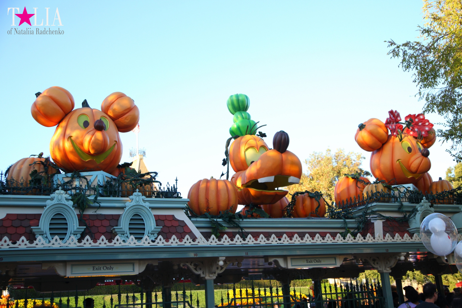 How to celebrate Halloween at the American Disneyland - decoration of the park  for Halloween