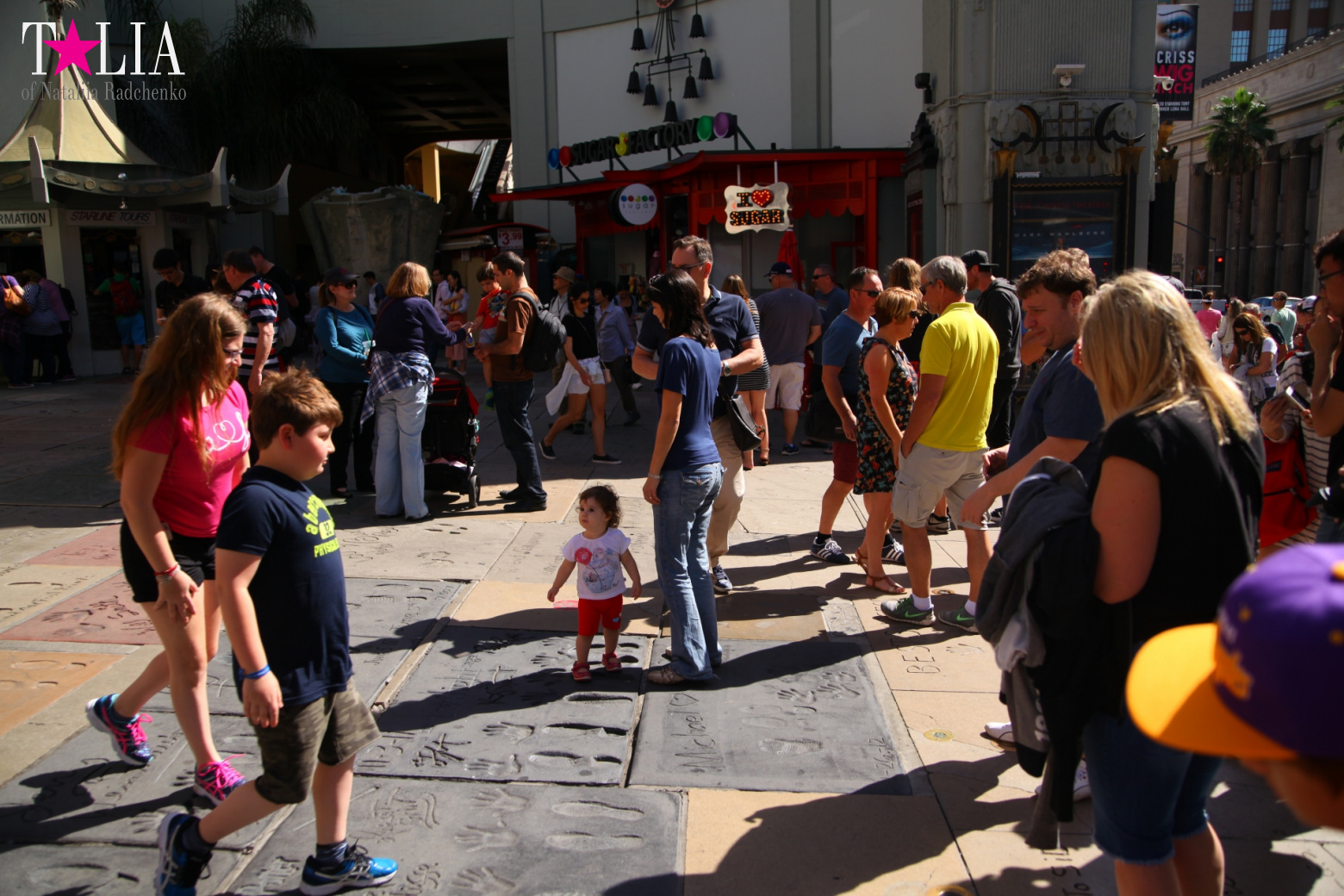 Аллея Славы Голливуда или Аллея отпечатков + "4 леди Голливуда"