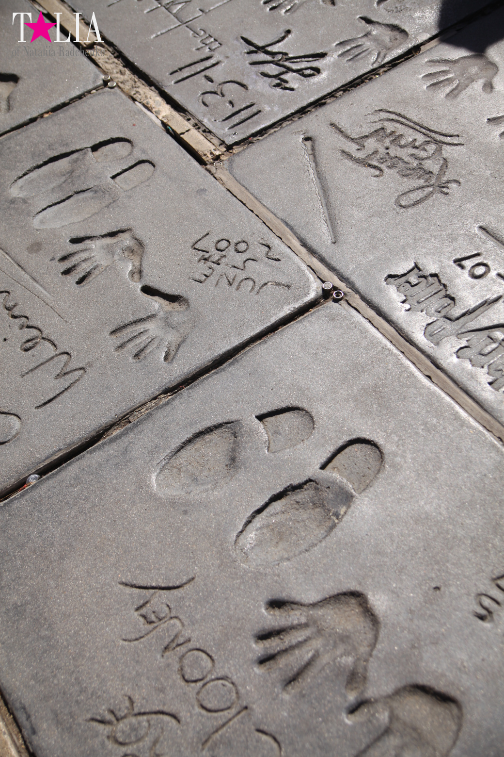 Аллея Славы Голливуда или Аллея отпечатков + "4 леди Голливуда"