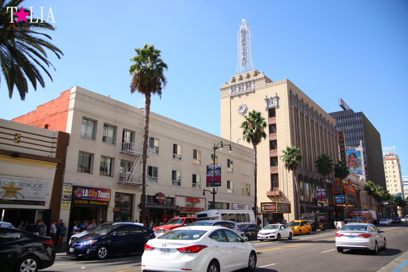 Аллея Славы Голливуда или Аллея отпечатков + "4 леди Голливуда"