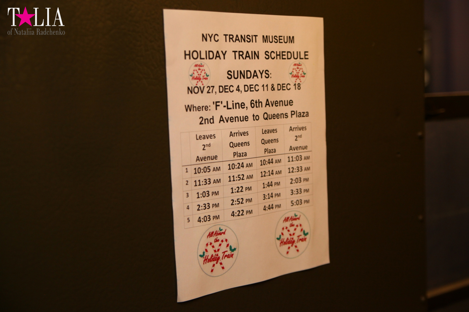 The Holiday Nostalgia Train in New York 2016