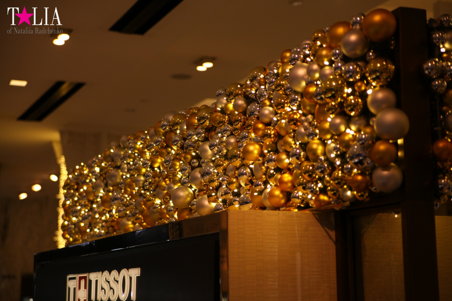 Christmas lights of Macy's store