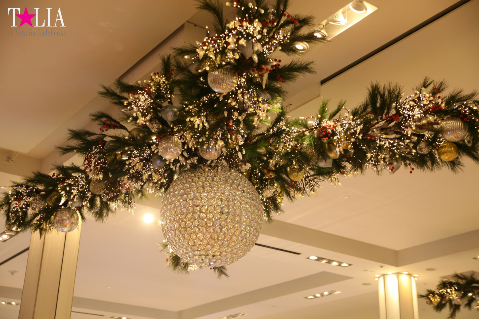 Christmas lights of Macy's store