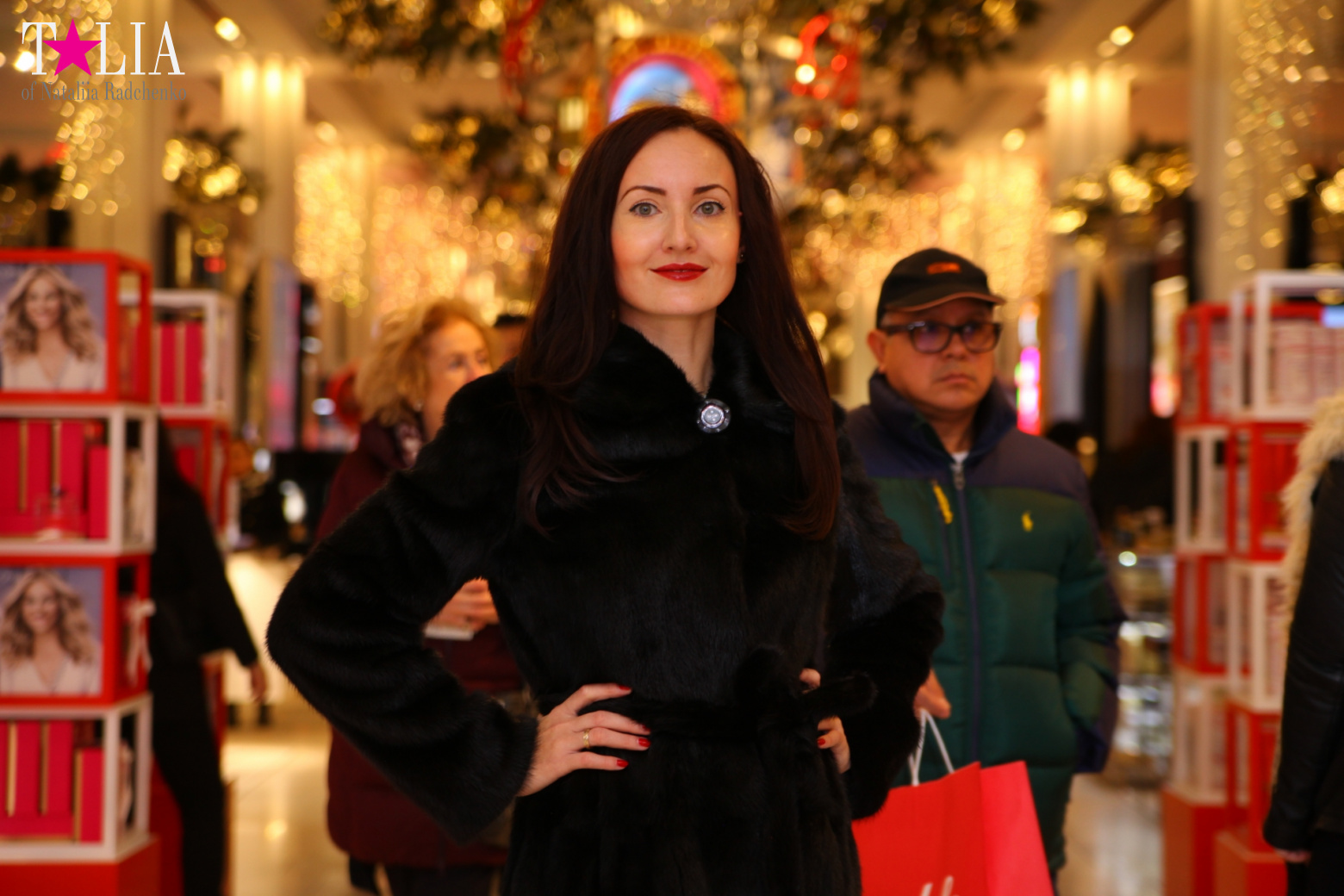 Christmas lights of Macy's store