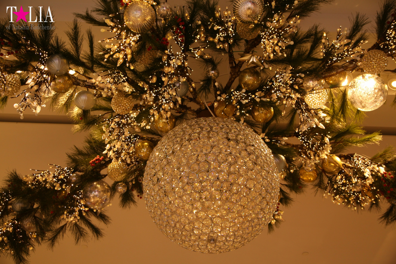 Christmas lights of Macy's store