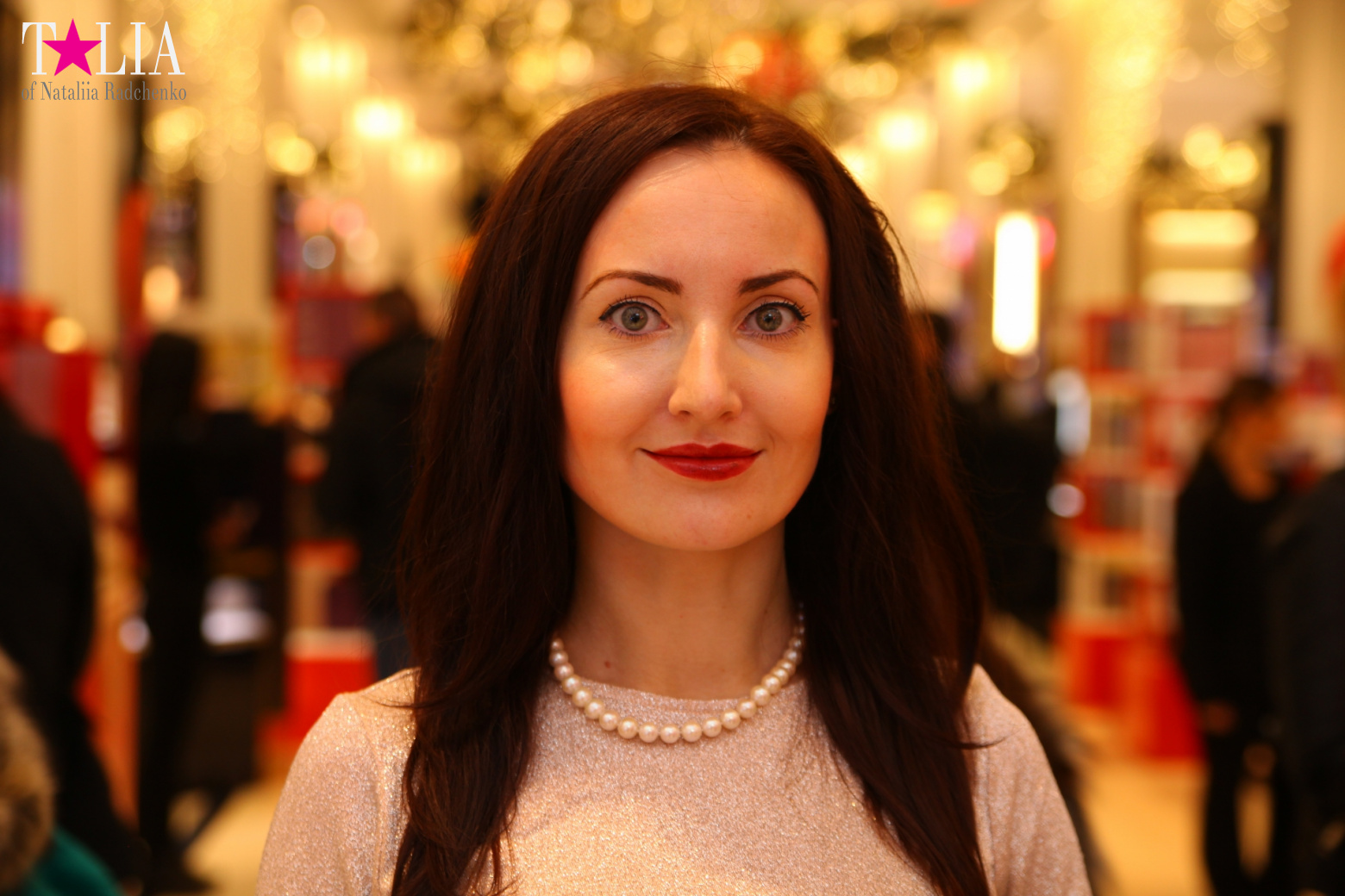 Christmas lights of Macy's store