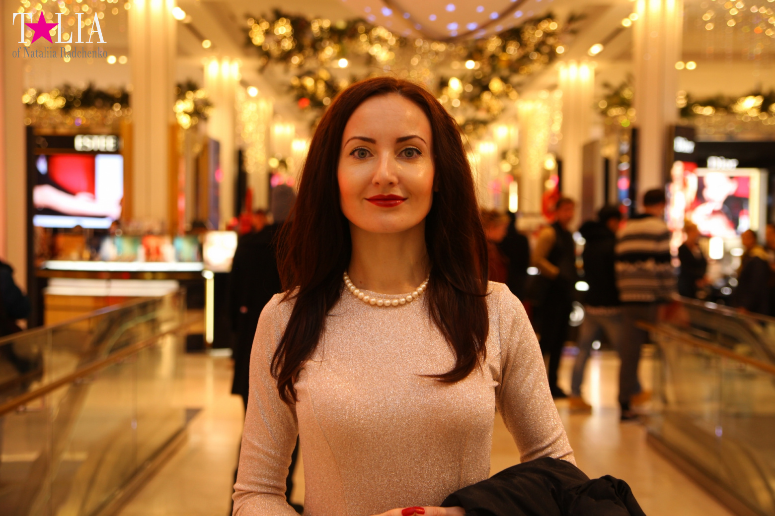 Christmas lights of Macy's store