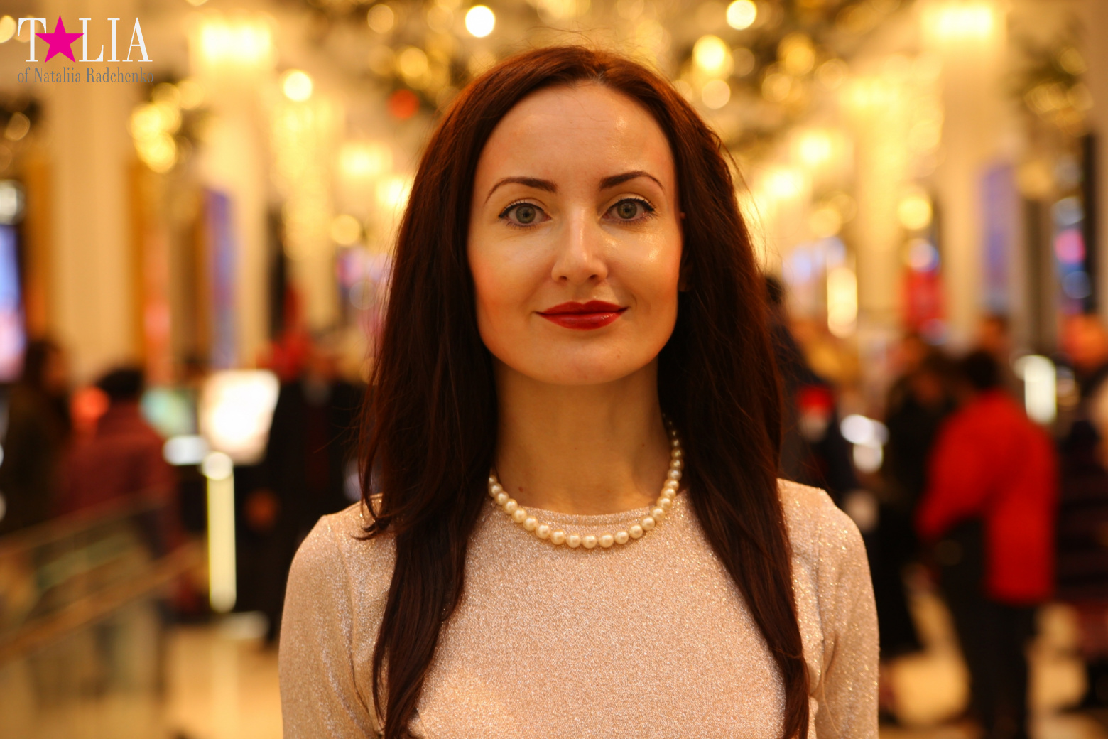 Christmas lights of Macy's store