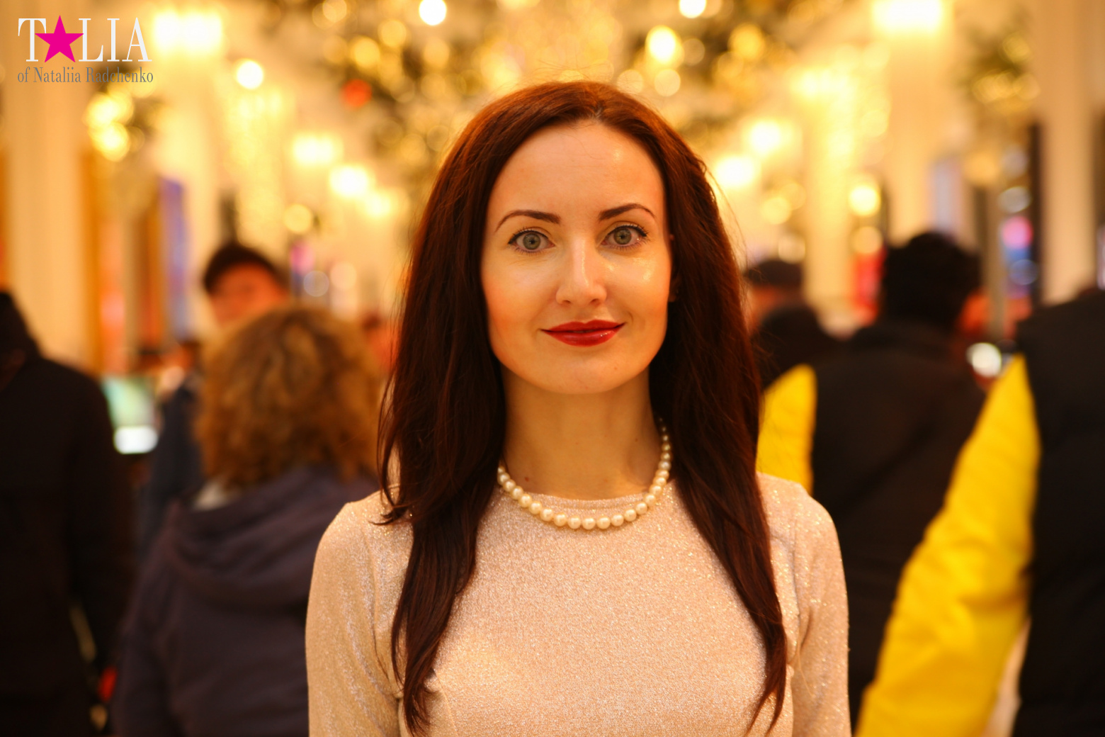 Christmas lights of Macy's store