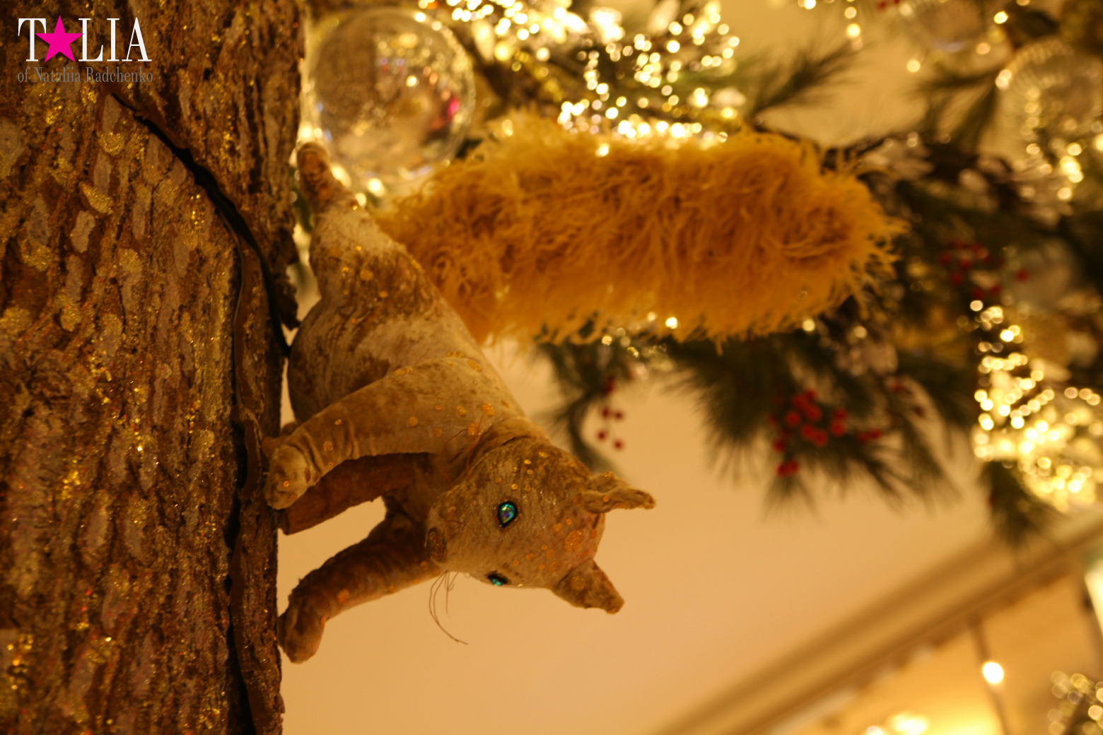 Christmas lights of Macy's store