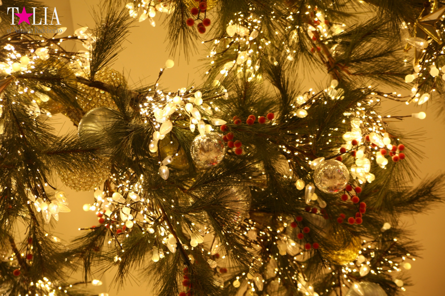 Christmas lights of Macy's store