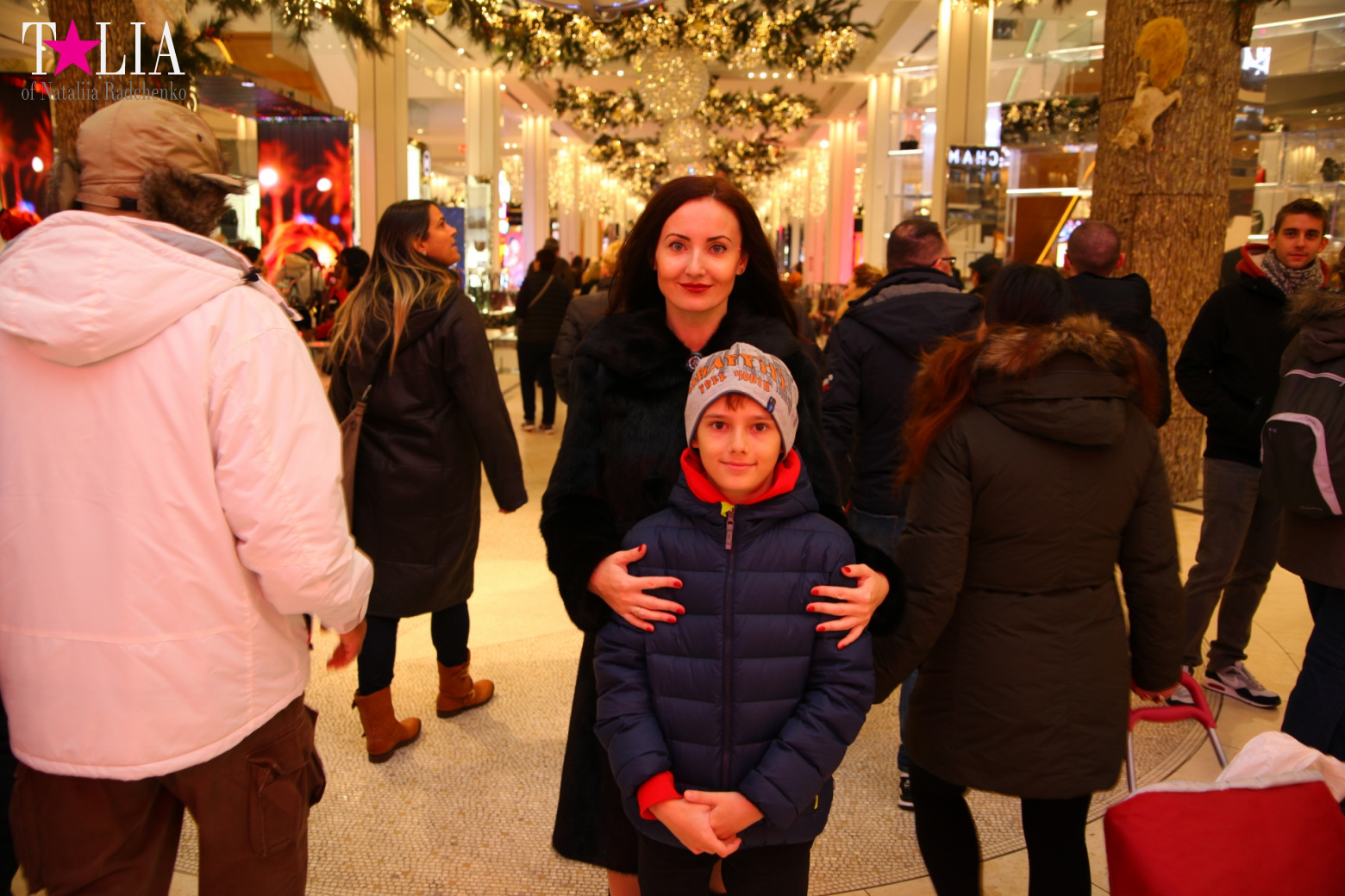 Christmas lights of Macy's store