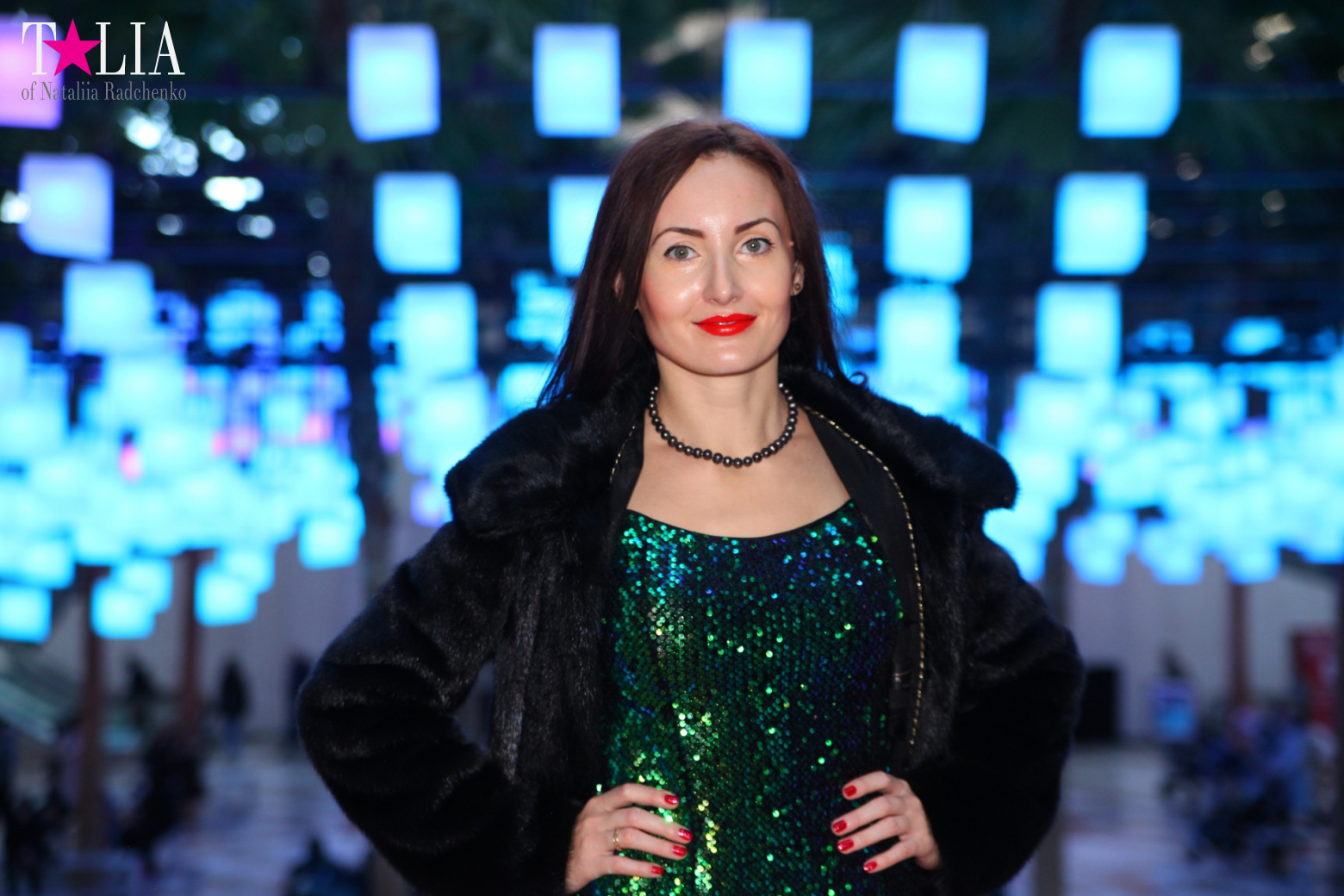 Световая инсталляция Luminaries в Зимнем саду Брукфилд Плейс Всемирного Финансового Центра, Нью-Йорк-Сити