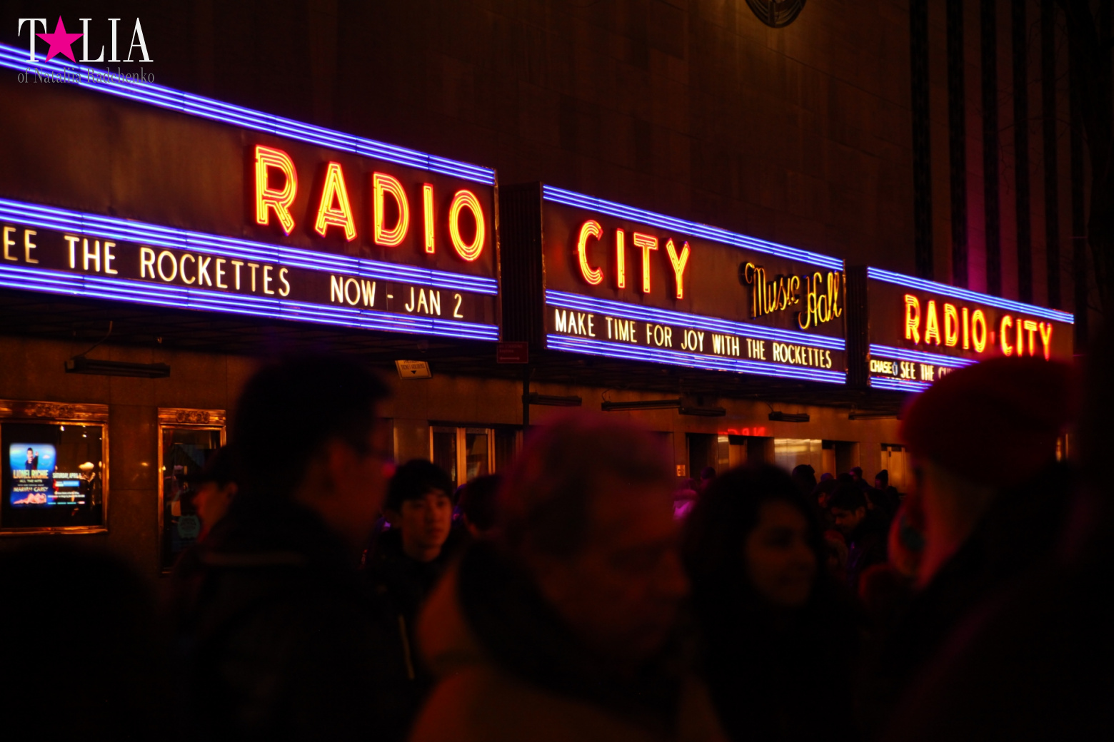 Musical on Broadway "Radio City Christmas Spectacular" with dancers "The Rockettes"