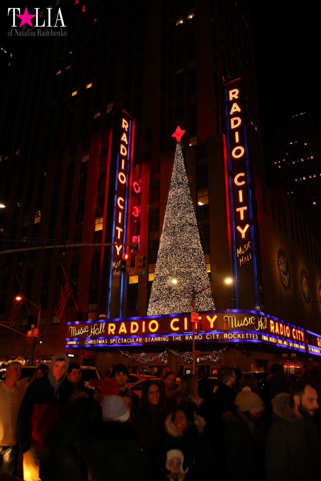 Musical on Broadway "Radio City Christmas Spectacular" with dancers "The Rockettes"