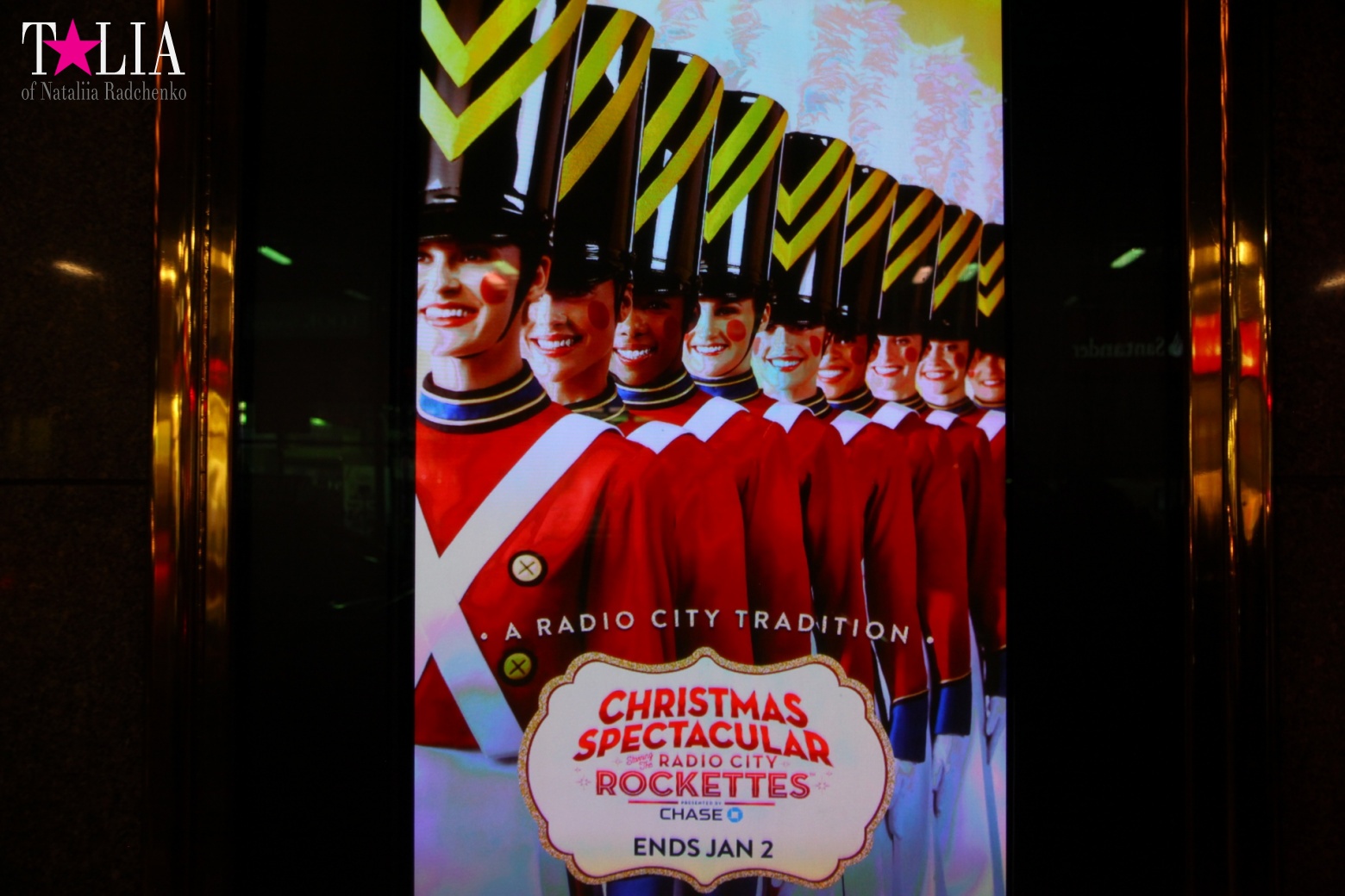 Musical on Broadway "Radio City Christmas Spectacular" with dancers "The Rockettes"