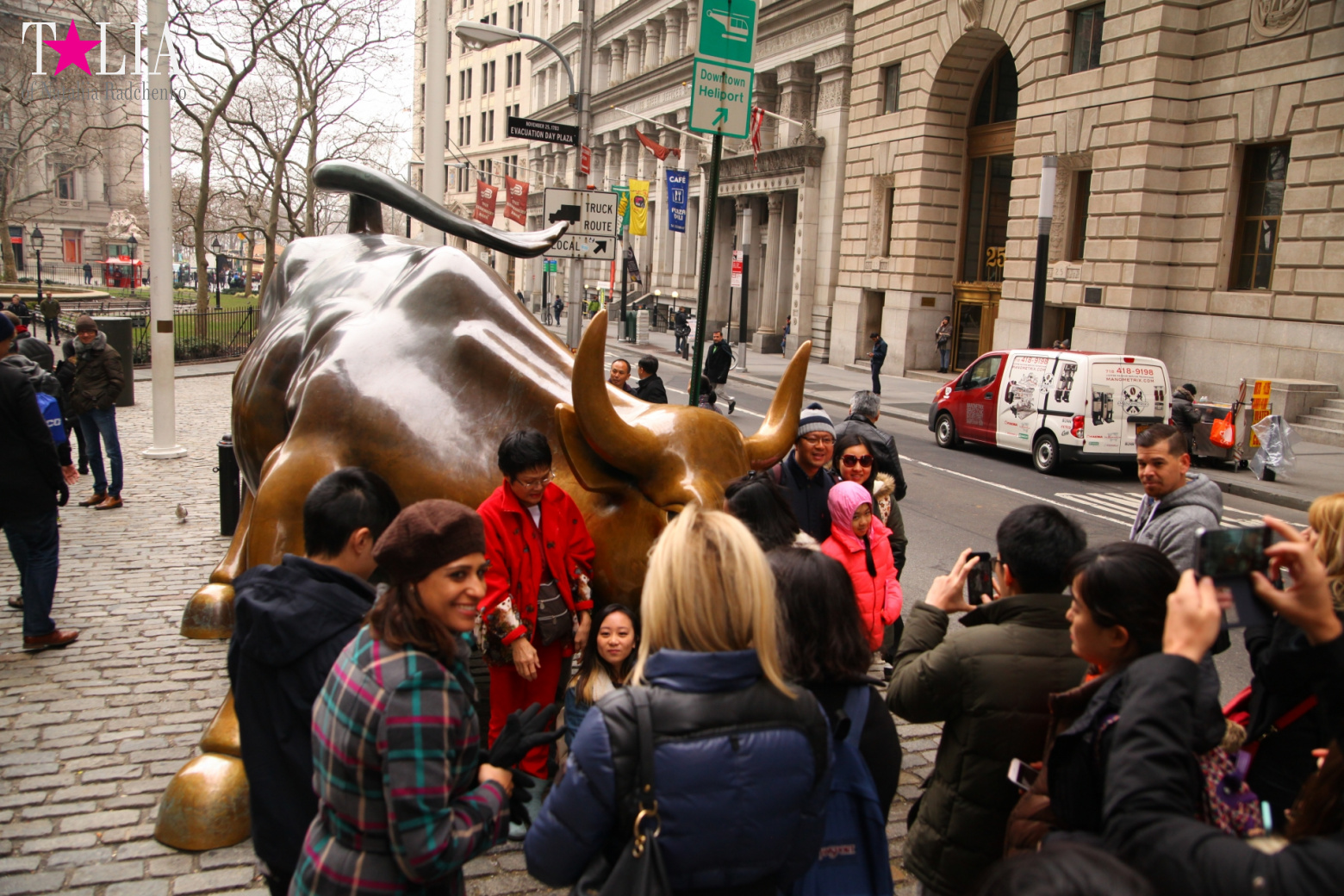 The Financial District of Manhattan: The bull, the New York Stock Exchange, Wall Street, the World Trade Centre, 9/11 Memorial