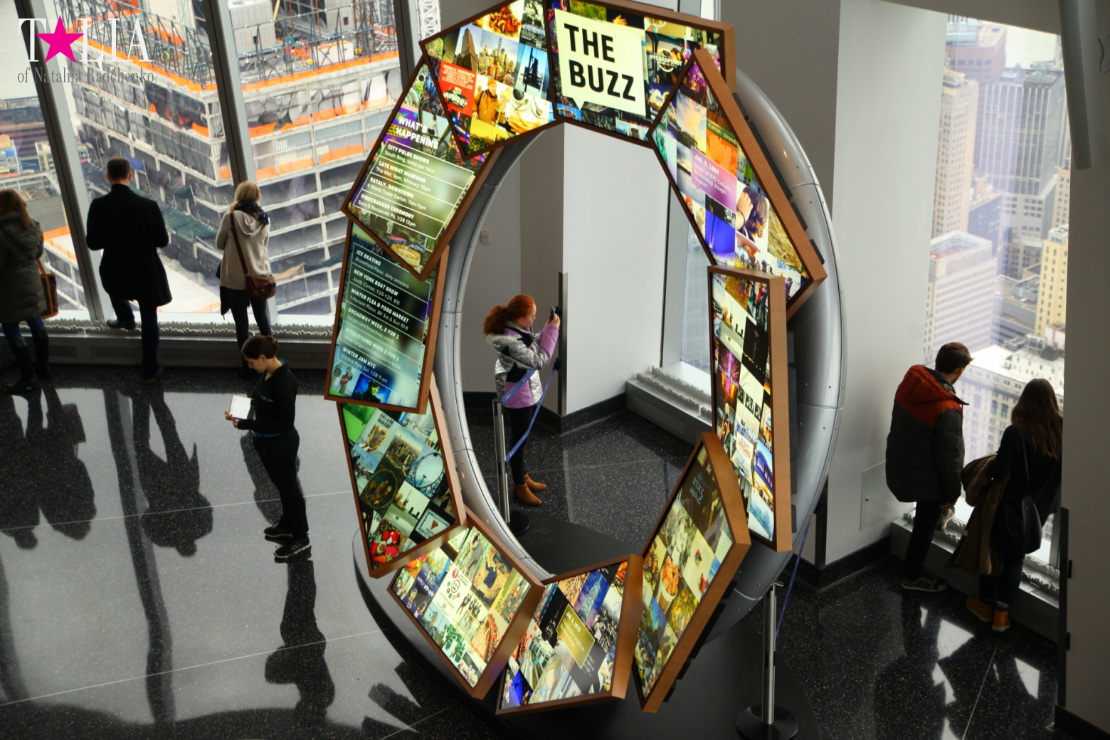 The 100th floor of the World Trade Center or One World Observatory in New York