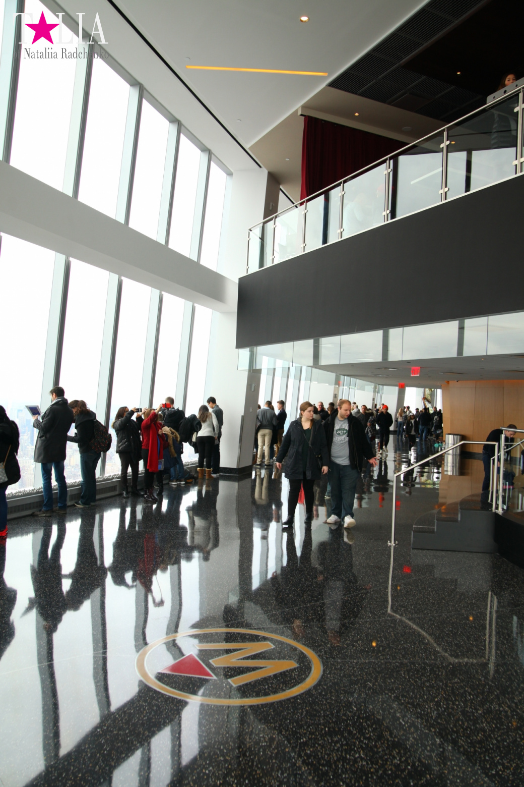 The 100th floor of the World Trade Center or One World Observatory in New York