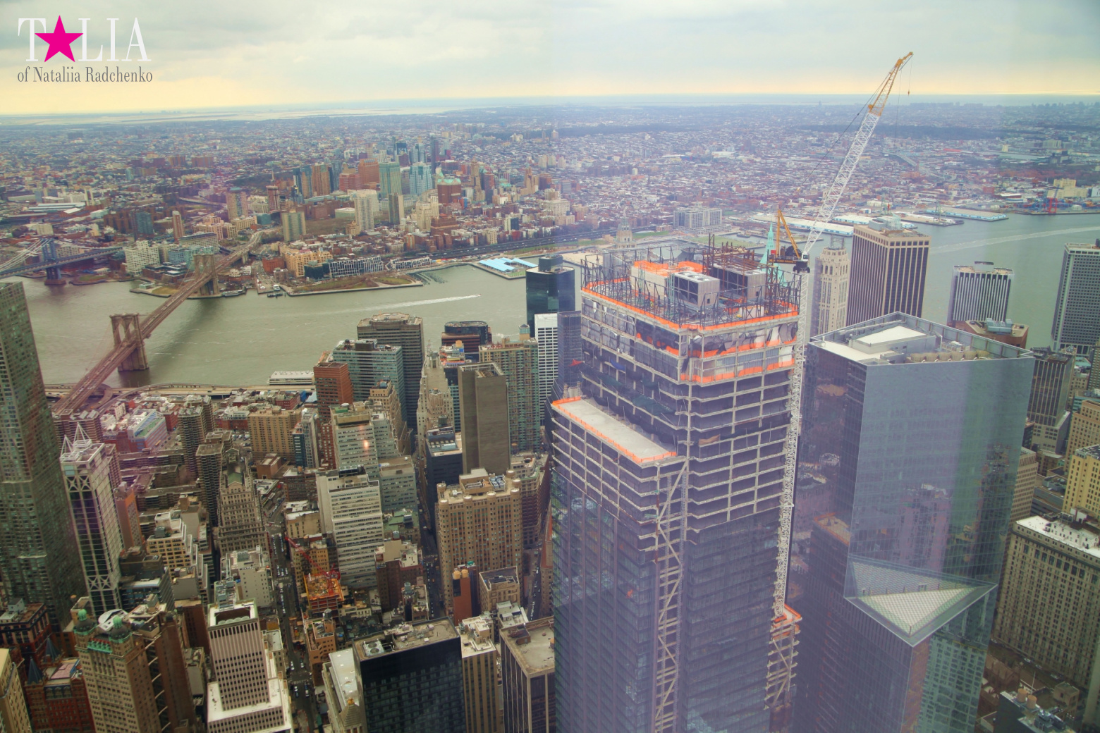 The 100th floor of the World Trade Center or One World Observatory in New York