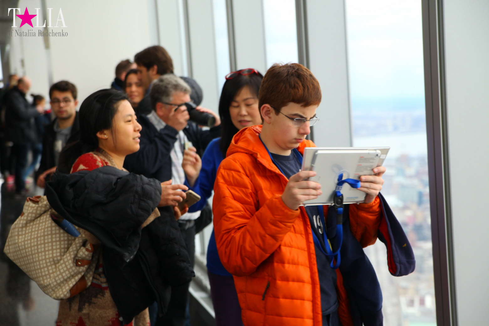 The 100th floor of the World Trade Center or One World Observatory in New York