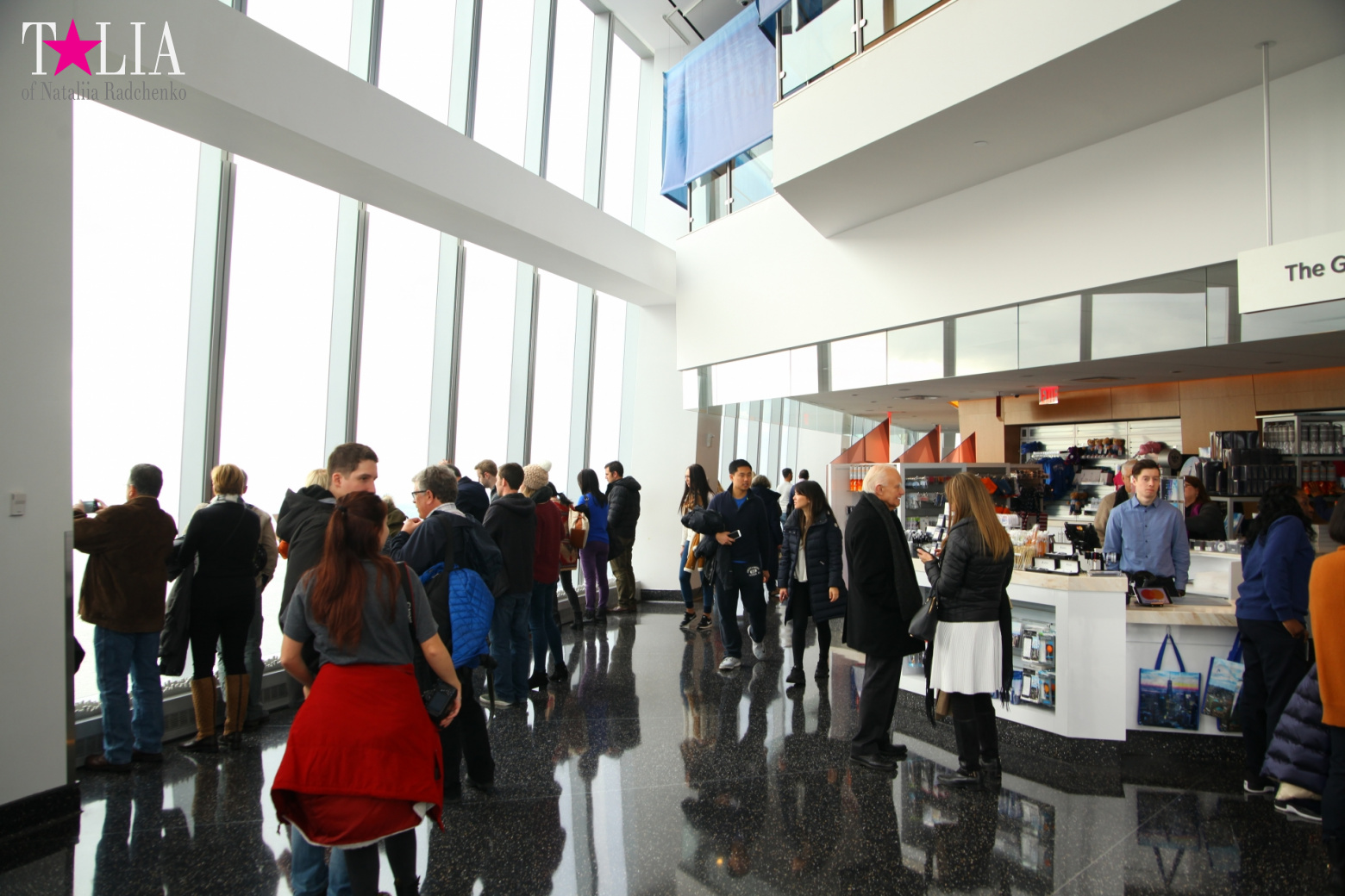 The 100th floor of the World Trade Center or One World Observatory in New York