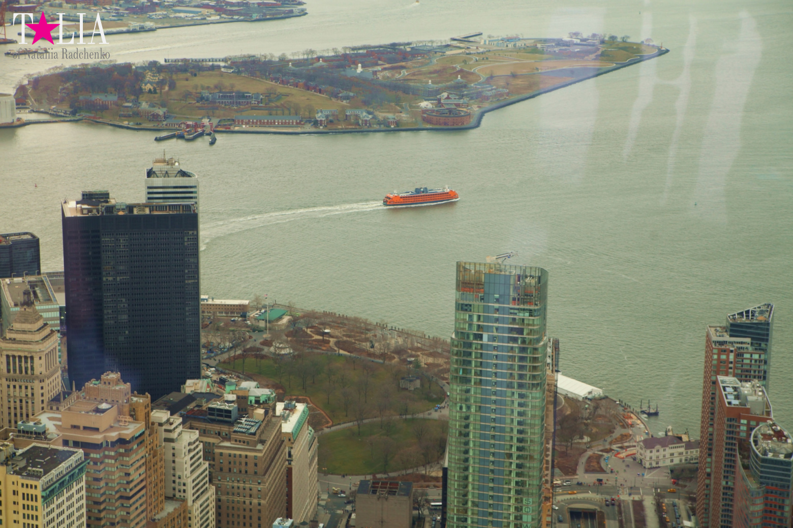 The 100th floor of the World Trade Center or One World Observatory in New York