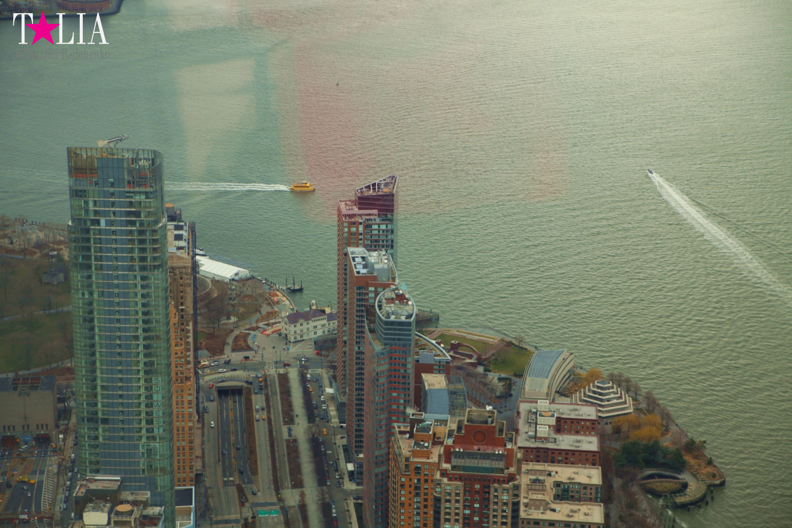 The 100th floor of the World Trade Center or One World Observatory in New York