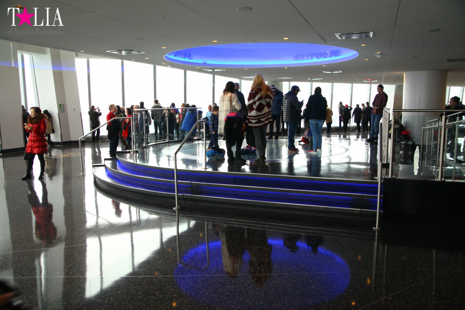 The 100th floor of the World Trade Center or One World Observatory in New York