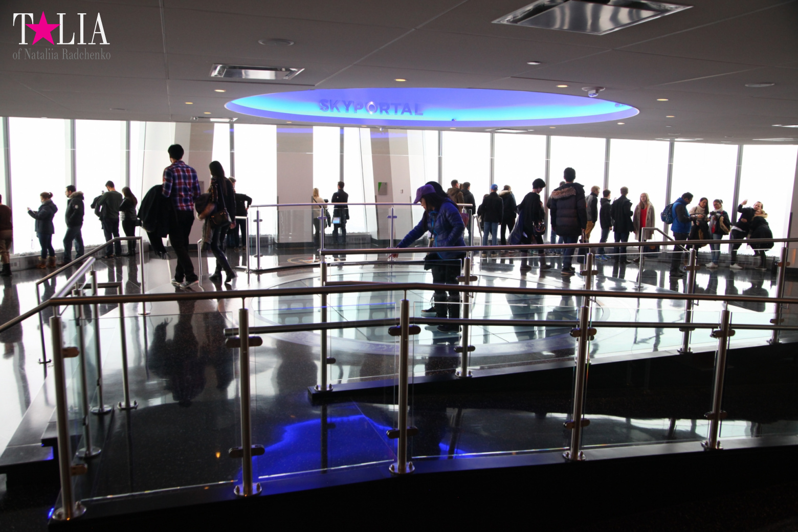 The 100th floor of the World Trade Center or One World Observatory in New York