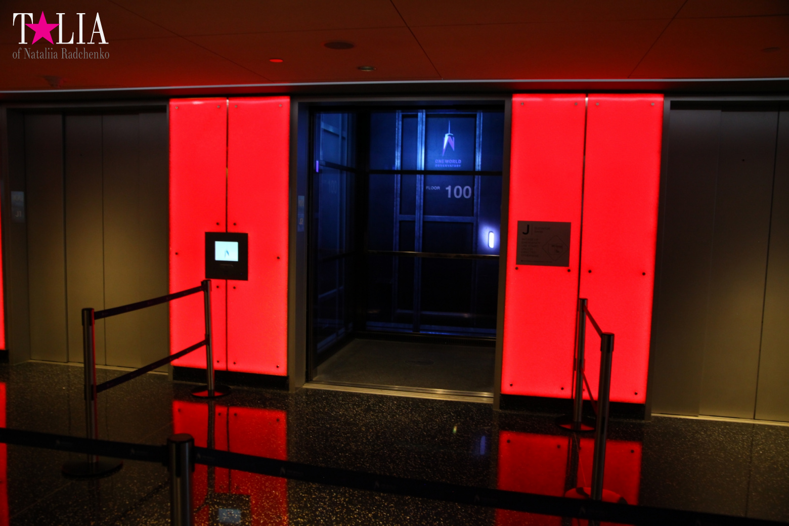 The 100th floor of the World Trade Center or One World Observatory in New York