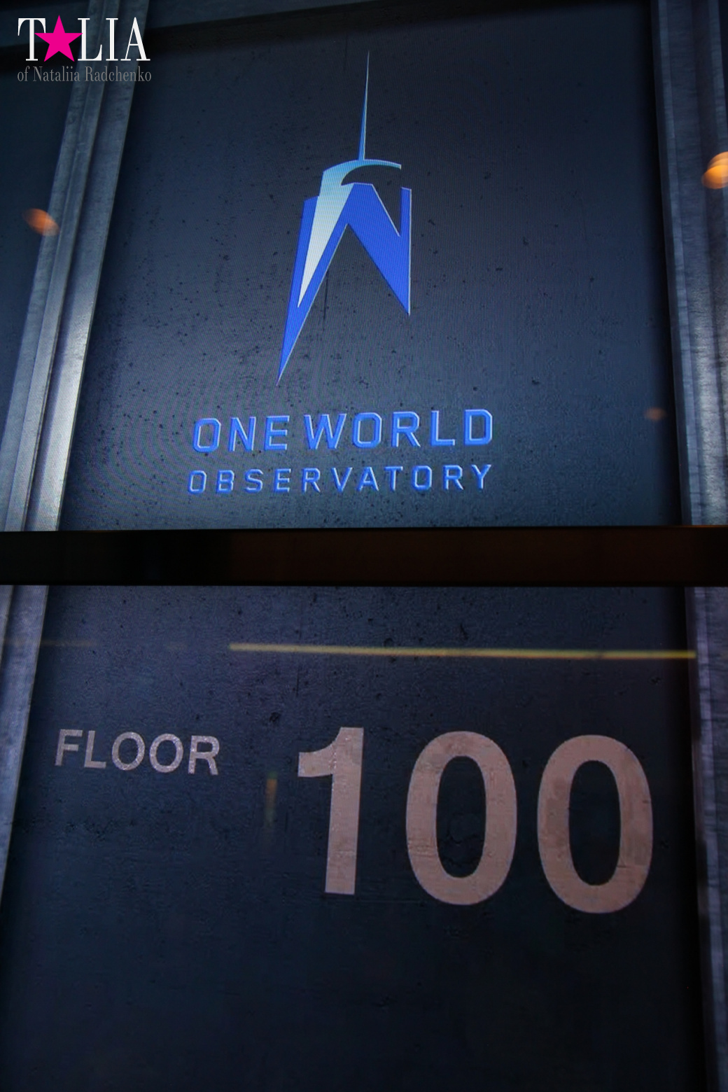 The 100th floor of the World Trade Center or One World Observatory in New York