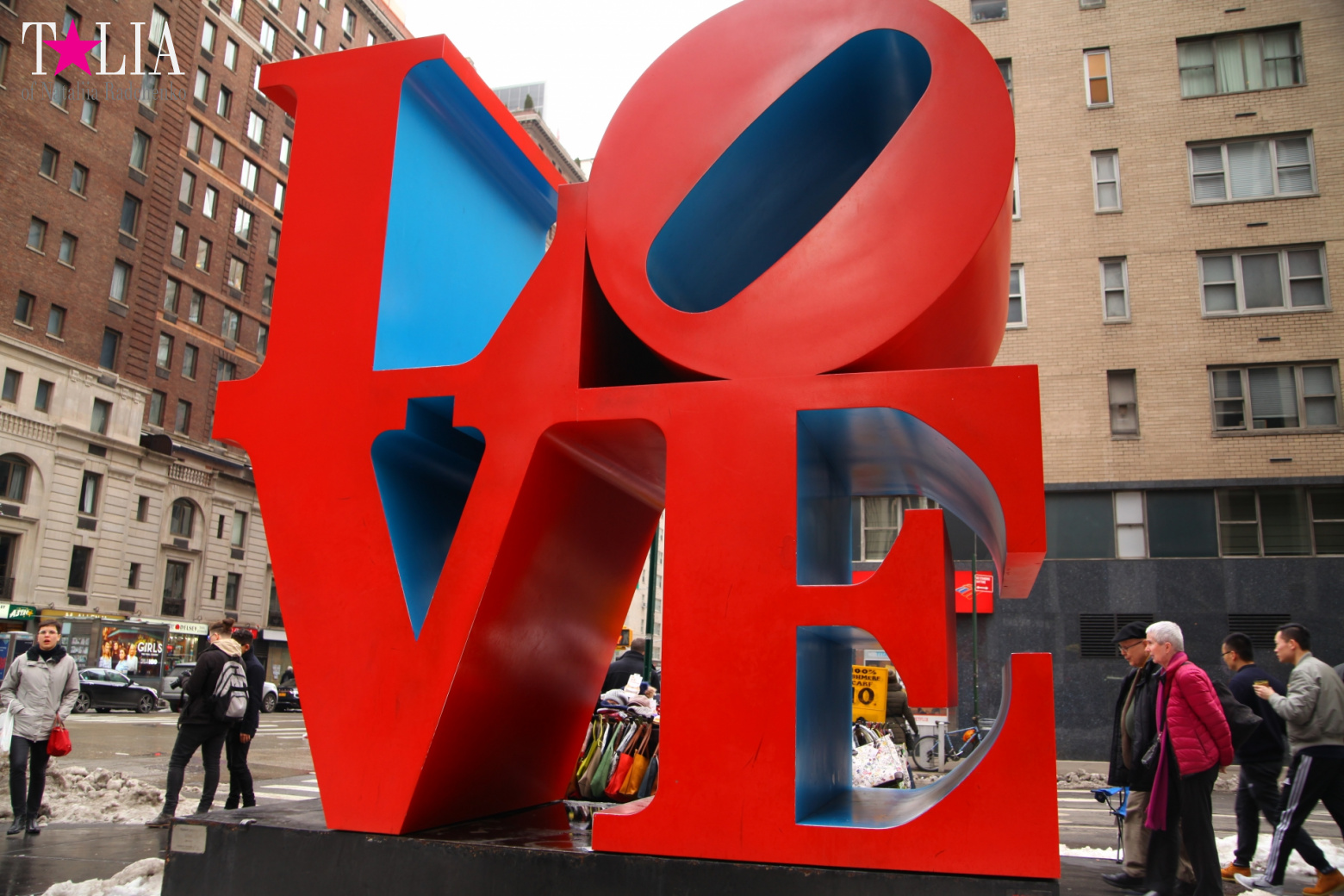 LOVE and HOPE sculptures in New York City