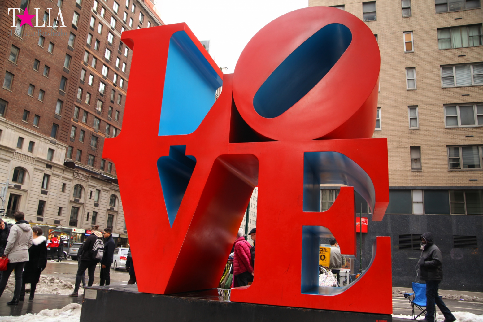 LOVE and HOPE sculptures in New York City
