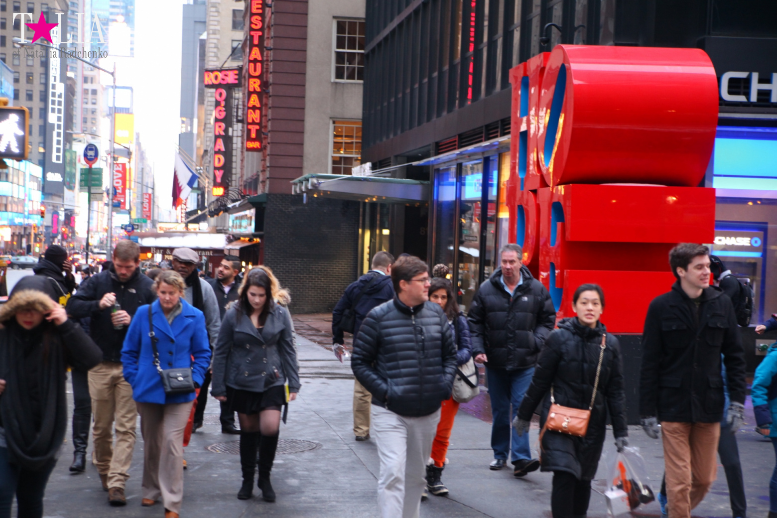 LOVE and HOPE sculptures in New York City