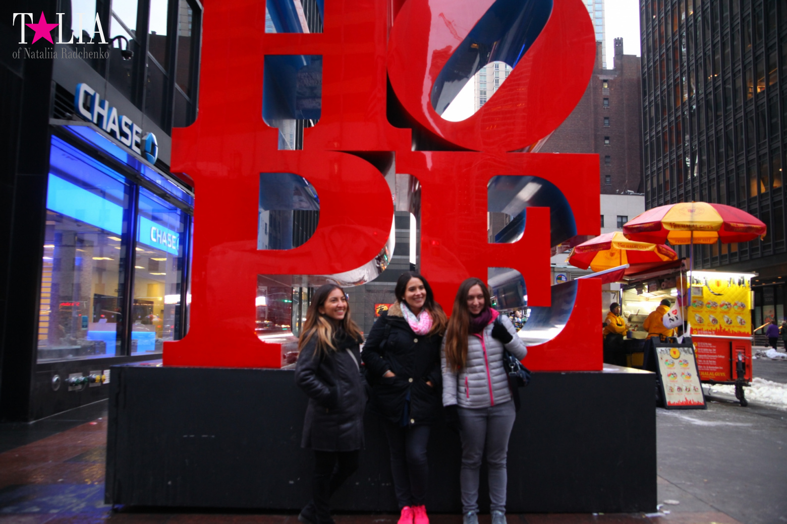 LOVE and HOPE sculptures in New York City